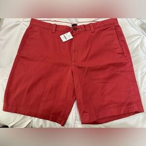 J Crew Factory 9” Inseam Orange Shorts NWT